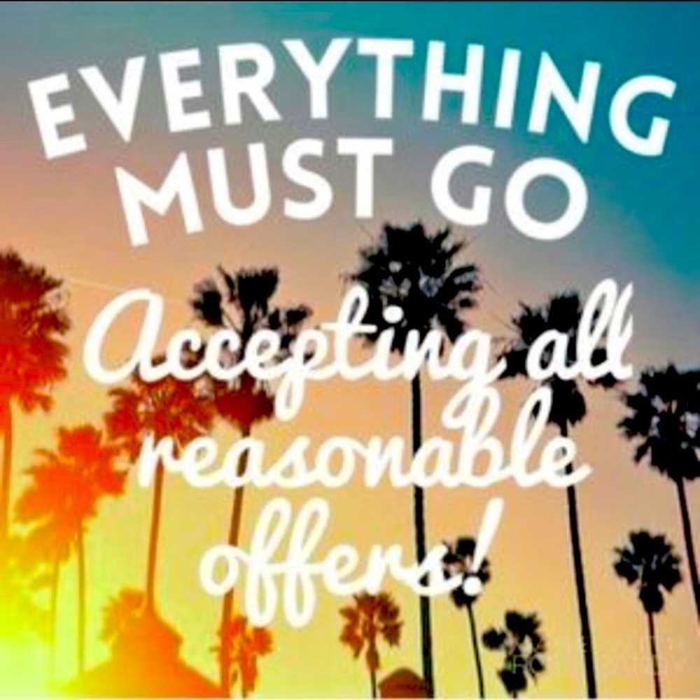 Moving sale! Accepting any reasonable offer!